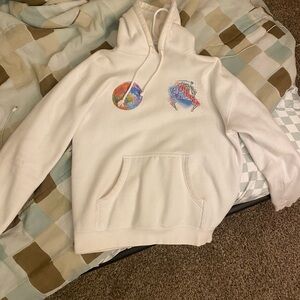 White Graphic Hoodie for Men